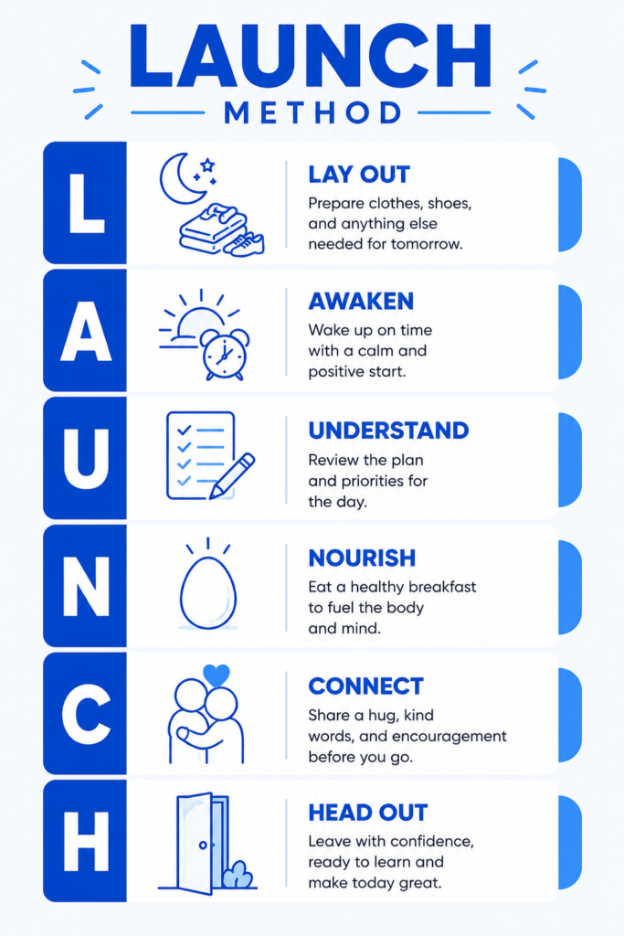 LAUNCH method infographic guide
